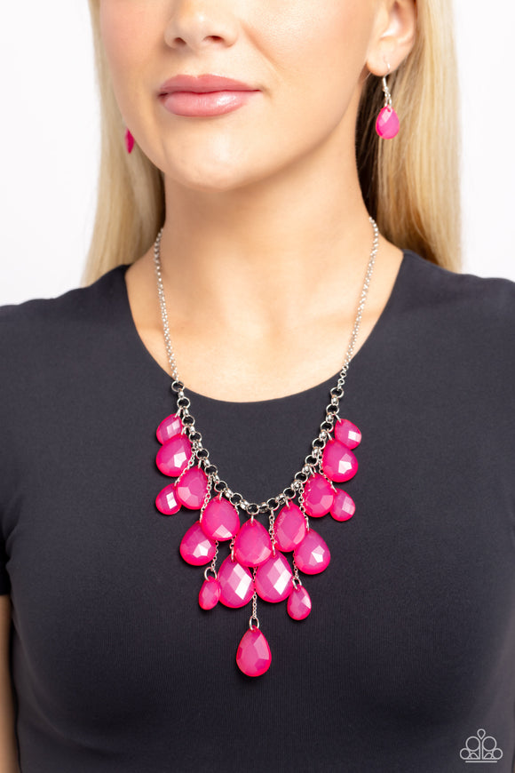Front Row Flamboyance - Pink - Paparazzi Accessories