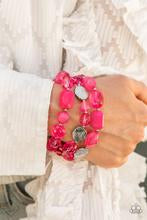 Oceanside Bliss - Pink -  Paparazzi Accessories